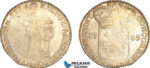 A9-309, Netherlands, Zeeland, Silver Ducat 1785, Silver (28.08g), Delm-976, Weak struck, old cleaning, AU
