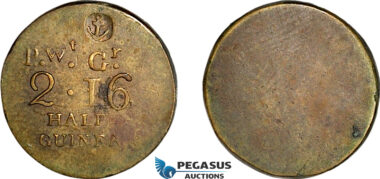 AJ810, Great Britain & Ireland, Monetary Weight for 1/2 Guinea, Cf. W2069G (4.13g), VF+