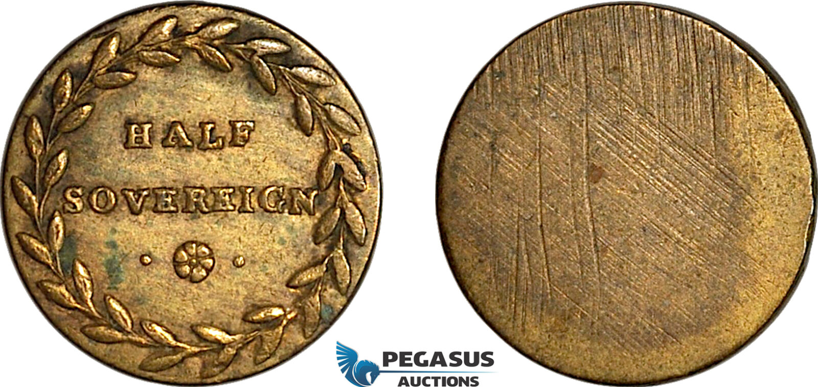 AJ813, Great Britain, Monetary Weight for 1/2 Sovereign, Cf. W2301B (3.94g), VF+