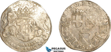 AJ823, Netherlands, Utrecht, 30 Stuivers 1686, Silver, Utrecht Mint, Lustrous XF