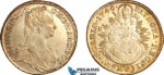 AJ874, Hungary, Maria Theresia, 15 Krajczar 1748 KB, Kremnitz Mint, Silver, Amber toning! AU