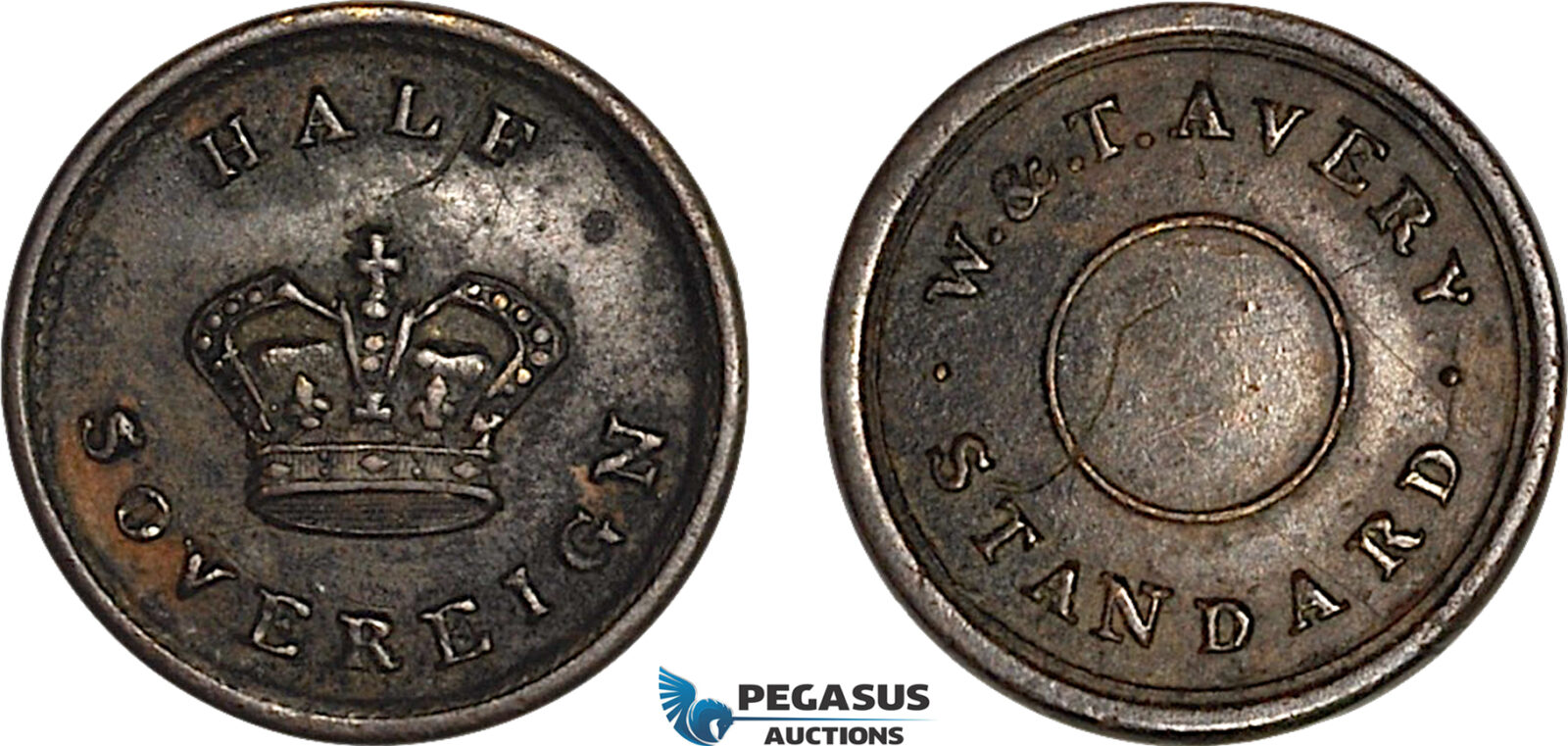 AJ886, Great Britain, Monetary Weight for 1/2 Sovereign (3.92g), VF+