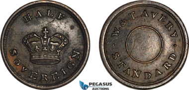 AJ886, Great Britain, Monetary Weight for 1/2 Sovereign (3.92g), VF+