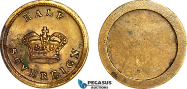 AJ887, Great Britain, Monetary Weight for 1/2 Sovereign, Cf. 2291b (3.95g), VF+