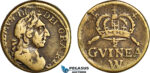 AJ890, England & Netherlands, William III, Monetary Weight for 1/2 Guinea, Cf. W1225 (4.11g), VF+