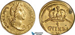 AJ896, England & Netherlands, William III, Monetary Weight for 1/2 Guinea, Cf. W1229 (4.15g), EF