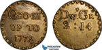 AJ898, Great Britain & Ireland, George III, Monetary Weight for 1/2 Guinea, Cf. W1996H (4.01g), EF