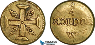 AJ902, Portugal & Brazil, Monetary Weight for 1/4 Moidore (1000 Reis), Cf. 1440 (2.53g), EF