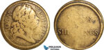 AJ906, Portugal & Brazil, John V, Monetary Weight for 1600 Reis, 9 Shillings, Cf. 1548 (3.35g), F