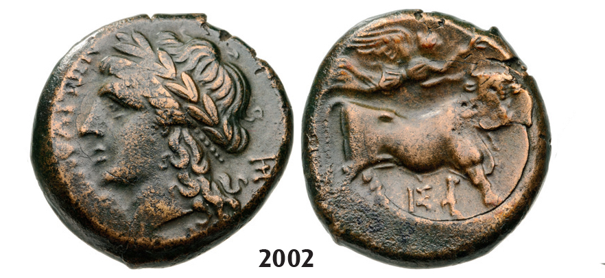05.05.2013, Auction 2/2002. Ancient Greek, Neapolis, Æ (270-240 BC) Bronze (6.50g)