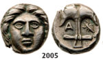 05.05.2013, Auction 2/ 2005. Ancient Greek,Thrace, Apollonia Pontica, Diobol (Struck 400-350 BC) Silver (1.21g)
