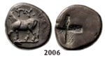 05.05.2013, Auction 2/ 2006. Ancient Greek,Thrace, Byzantion, Half­-Siglos, Silver (2.43g)