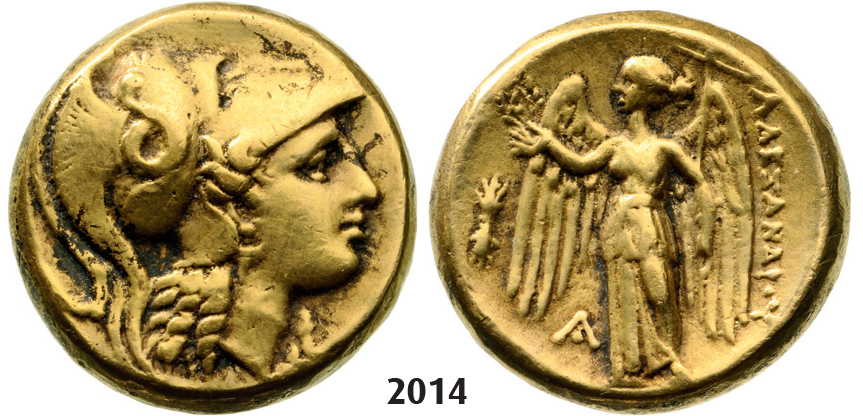 05.05.2013, Auction 2/2014. Ancient Greek, Macedonia – Macedonian Kingdom, Alexander III, 336-323 BC Double Stater, Aegae, GOLD (17.59g)