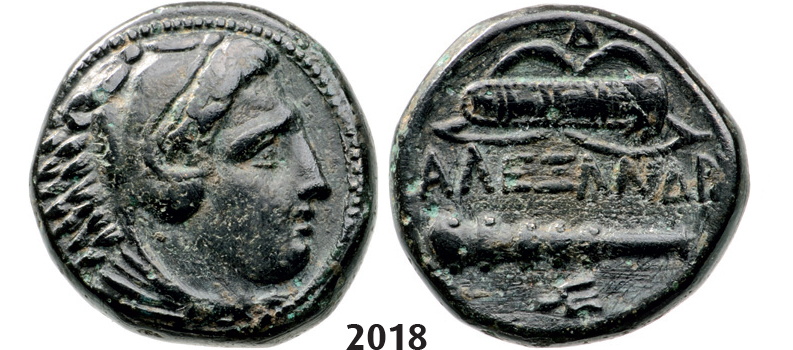 05.05.2013, Auction 2/2018. Ancient Greek, Macedonia – Macedonian Kingdom, Æ (Struck 336-323 BC) Uncertain mint, Bronze (6.55g)