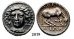05.05.2013, Auction 2/2019. Ancient Greek, Thessaly, Larissa Drachm (Struck 350-325 BC) Silver (6.15g)