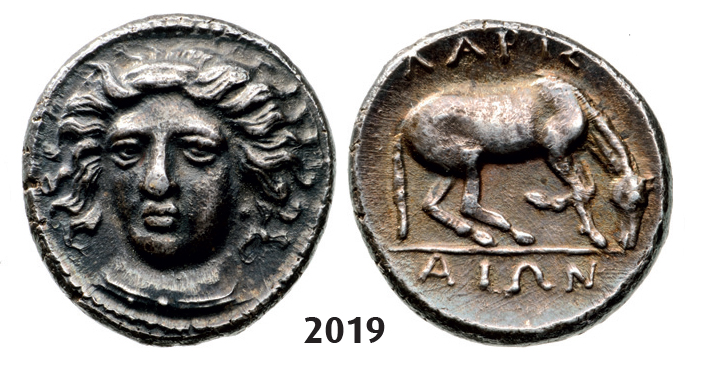 05.05.2013, Auction 2/2019. Ancient Greek, Thessaly, Larissa Drachm (Struck 350-325 BC) Silver (6.15g)