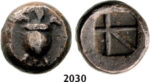 05.05.2013, Auction 2/2030. Ancient Greek, Aegean Islands, Diobol (Struck 480-457 BC) Silver (1.73g)
