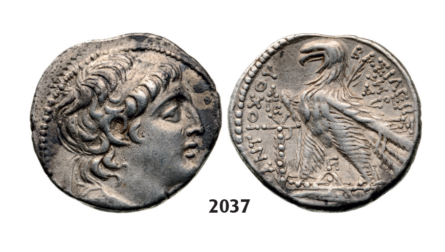 05.05.2013, Auction 2/2037. Ancient Greek, Seleukid Kings Of Syria, Antiochos VII Eurgetes (Sidetes) 138-129 BC,Tetradrachm (Struck 136 AD) Tyre, Silver (14.14g)