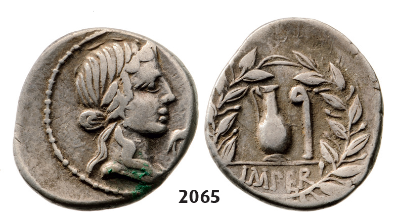 05.05.2013, Auction 2/2065. Roman Republic, Q. Caecilius Metellus Pius (81 BC) Denarius, Uncertain mint, Silver (3.64g)