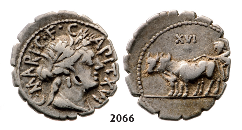 05.05.2013, Auction 2/2066. Roman Republic, C. Marius C.f. Capito (81 BC) Denarius, Silver (3.82g)