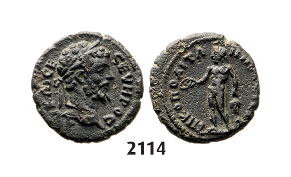 05.05.2013, Auction 2/2114. Roman Empire, Septimius Severus, 193-211 AD, Æ, Nikopolis (Thrace) Bronze (3.59g)