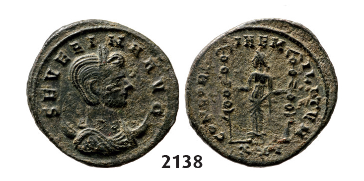 05.05.2013, Auction 2/2138. Roman Empire, Severina, wife of Aurelian, 270-275 AD Antoninianus (Struck 275 AD) Siscia, Billon (3.79g)