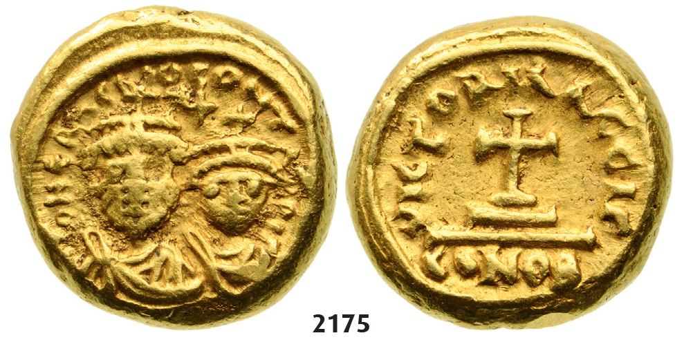 05.05.2013, Auction 2/2175. Byzantine, Heraclius, 610-641 AD, Solidus (Struck 626-629) Constantinople, GOLD (4.43g)
