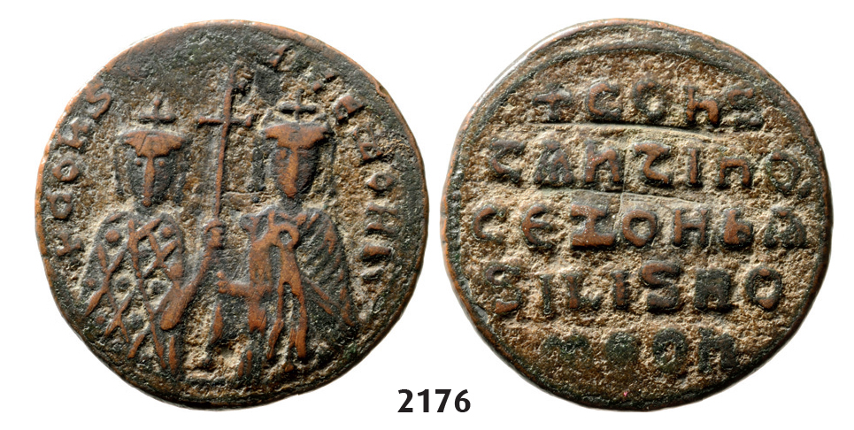 05.05.2013, Auction 2/2176. Byzantine, Constantine VII, Porphyrogenitus, with Zoe, 913-959 AD, Æ Follis, Constantinople, Bronze (6.91g)