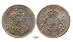 05.05.2013, Auction 2/2205. Sweden, Patterns & Trial strikes, Fredrik I, 1720-1751, Trial strike of Riksdaler 1727 (SM 65) Stockholm, Tin