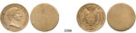 05.05.2013, Auction 2/2206. Sweden, Patterns & Trial strikes, Karl XIV Johan, 1818­-1844, Pair of uniface strikes of 4 Dukat 1839­A/G, Stockholm (SM 3) Gild, Unknown metal