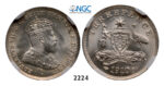05.05.2013, Auction 2/2224. Australia, Edward VII, 1901-1910, Threepence, 1910, London, Silver, NGC MS66
