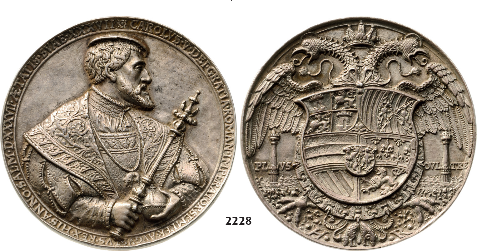 05.05.2013, Auction 2/2228. Austria, Charles V, 1519-1556, Cast Medal 1537 by Hans Reinhart the Elder. Tin