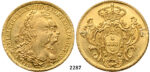 05.05.2013, Auction 2/2287. Brazil, Maria I. and Pedro III, 1777-1786, 6400 Reis 1778-R, Rio de Janeiro, GOLD