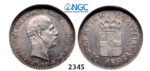 05.05.2013, Auction 2/2345. Crete, Prince George, 1898-1906, 50 Lepton 1901-A, Paris, Silver, NGC AU55