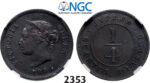 05.05.2013, Auction 2/ 2353. Cyprus, Victoria, 1837-1901, ¼ Piastre 1884, London, Copper, XF45BN