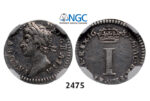 05.05.2013, Auction 2/2475. Great Britain, James II, 1685-1688, Penny 1687, London, Silver, NGC XF45