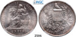 05.05.2013, Auction 2/2506. Guatemala, Peso 1894, Silver, NGC MS63