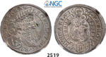 05.05.2013, Auction 2/2519. Hungary, Leopold, 1657-1705, 15 Krajczar 1676-CC, Kaschau, Silver