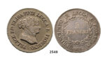 05.05.2013, Auction 2/2548. Italy, Lucca, Elisa Bonaparte & Felice Baciocchi, 1805-1814, 5 Franchi 1805, Silver