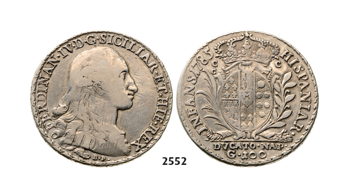 05.05.2013, Auction 2/2552. Italy, Naples & Sicily, Ferdinand IV. of Bourbon, 1759-1816, 100 Grana 1785, Silver