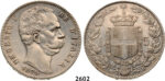 05.05.2013, Auction 2/2602. Italy, Kingdom, Umberto I, 1878-1900, 5 Lire 1879-R, Rome, Silver