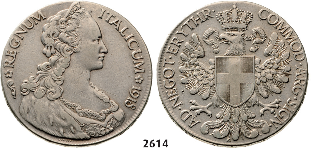 05.05.2013, Auction 2/2614. Italy, Eritrea, Vittorio Emanuele III, 1900-1946, Tallero 1918, Rome, Silver