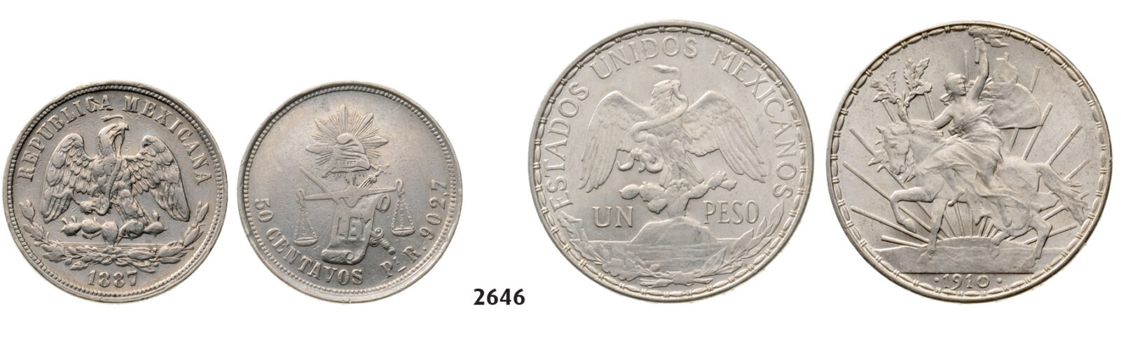 05.05.2013, Auction 2/2646. Mexico, Lots, Silver lot, 2 coins!