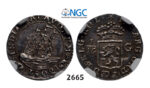 05.05.2013, Auction 2/2665. Netherlands, Batavian Republic, 1799-1806, 1/16 Gulden 1802, Silver, NGC AU55