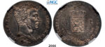 05.05.2013, Auction 2/2666. Netherlands, Netherlands East Indies, Kingdom of Netherlands, Dutch administration 1817-1949, William I, 1815-1840, Gulden 1839, Utrecht, Silver, NGC AU