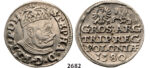 05.05.2013, Auction 2/2682. Poland, Stefan Bathory, 1575-1586, 3 Groschen (Trojak)1580, Olkusz, Silver