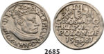 05.05.2013, Auction 2/ 2685. Poland, Stefan Bathory, 1575-1586, 3 Groschen (Trojak)1581, Olkusz, Silver