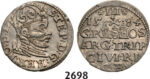 05.05.2013, Auction 2/2698. Poland, For Riga, 3 Groschen (Trojak) 1584, Riga, Silver