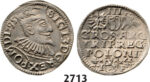05.05.2013, Auction 2/2713. Poland, Sigismund III. Vasa, 1587-1632, 3 Groschen (Trojak) 1595-I/F, Olkusz, Silver
