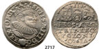 05.05.2013, Auction 2/2717. Poland, Sigismund III. Vasa, 1587-1632, 3 Groschen (Trojak) 1596, Malbork (Marienburg) Silver